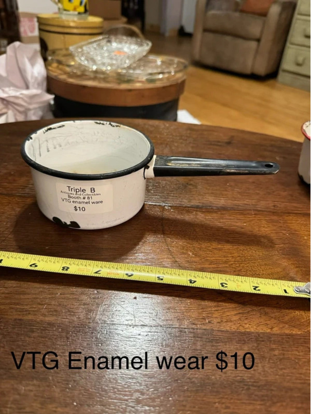 Vintage Enamel wear sauce pan